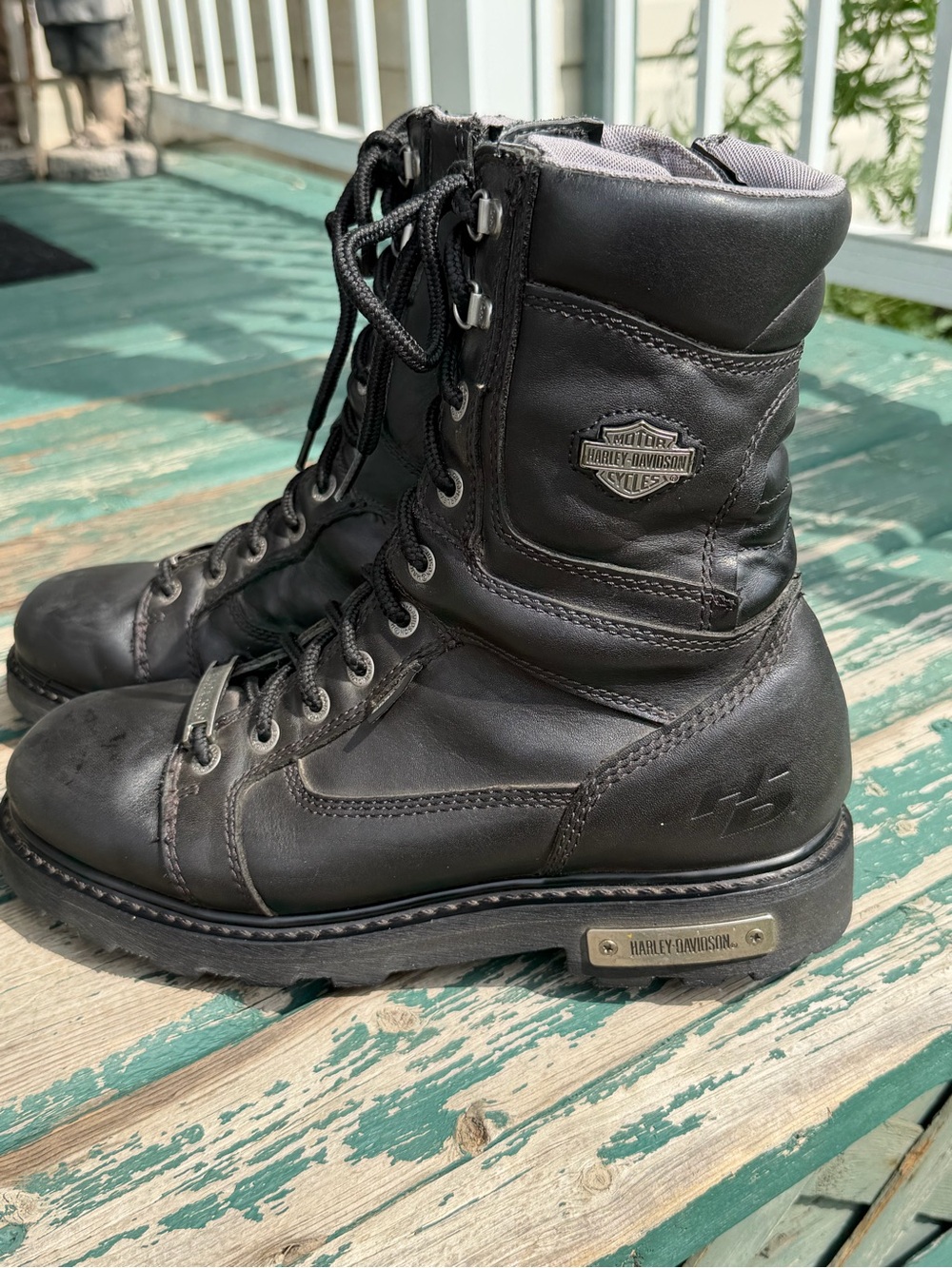 Harley-Davidson Leather Motorcycle Boots 10M
